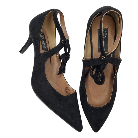 Primark Shoes Primark Wide Width Black Vegan Suede Pointed Toe Mary